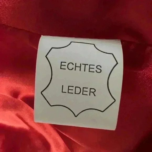 Route Marcopolo Red and Black Soft Italian Lambskin Leather Jacket Womens Sz XL - Picture 5 of 11